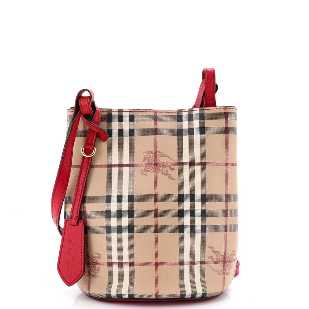 Burberry Lorne Bucket Bag Haymarket #259607B86B